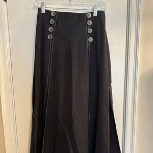 Topshop Midi Split Flare Skirt